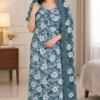 Gemini_Generated_Image_cv5pkocv5pkocv5p Floral Printed Cotton Nighty with Dupatta Set